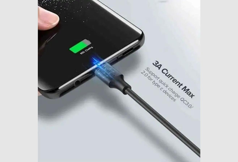 UGREEN USB-A to USB-C Fast Charging Cable 3A Max Black 2m