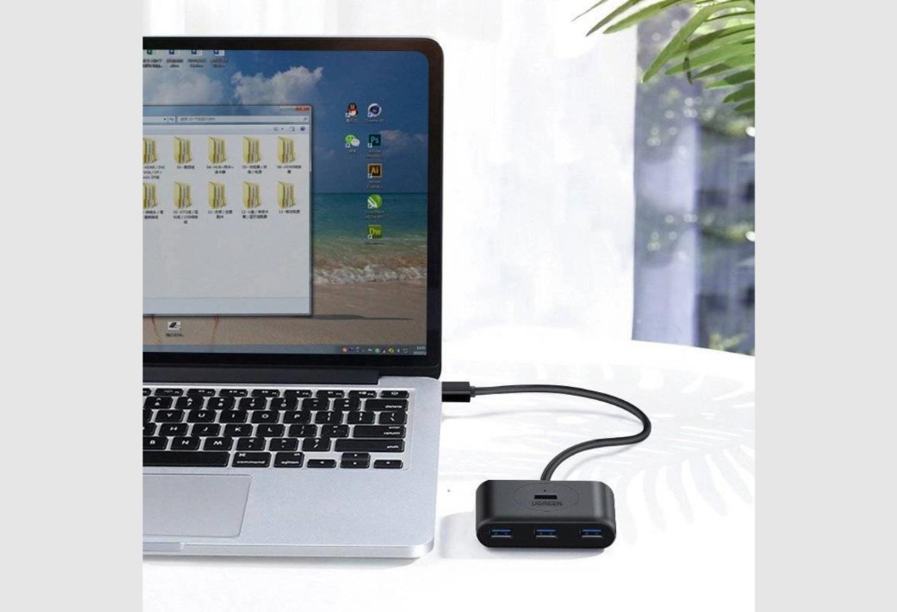 UGREEN USB 3.0 Hub with USB-C Port 1m (Black)