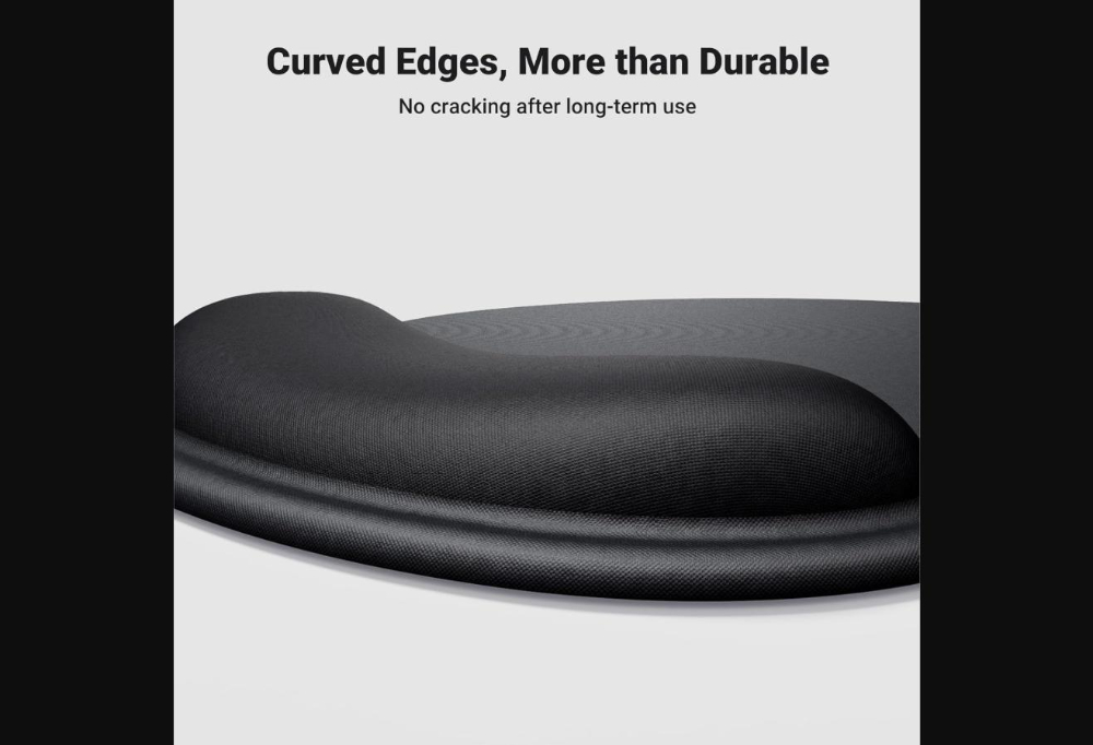 UGREEN Ergonomic Mouse Pad(with Wrist Support)-Stray Night Black | 220*245