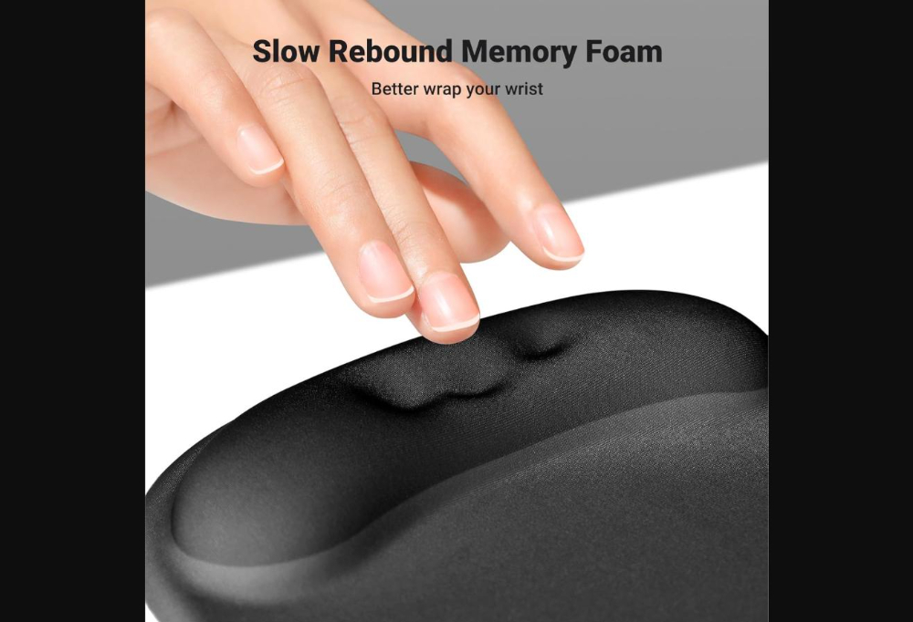 UGREEN Ergonomic Mouse Pad(with Wrist Support)-Stray Night Black | 220*245