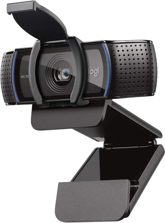 Logitech C920e HD 1080p Mic-Enabled Webcam, certified for Zoom, Microsoft Teams compatible, TAA Compliant