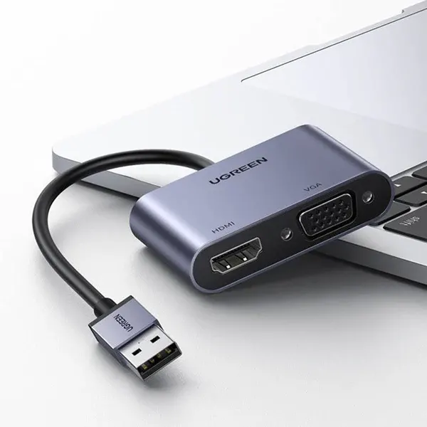 UGREEN USB 3.0 to HDMI / VGA Converter Adapter for MacBook, iMac, PC, Laptop, Desktop Computer, TV, Display Monitor, Projector,