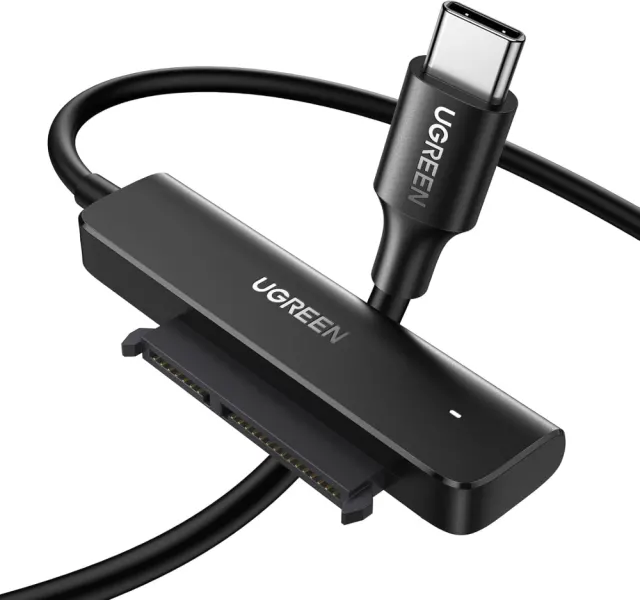 UGREEN SATA III to USB C Adapter Cable for 2.5" SSD and HDD Hard Drive Connector 5Gbps