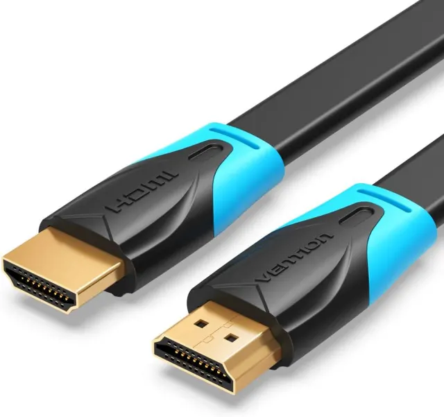 ention Flat 4K HDMI Cable, Ultra High Speed Male to Male HDMI 2.0 Cable 18Gbps 4K@60Hz