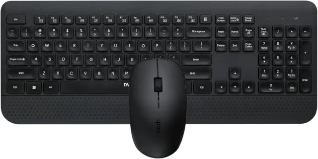 Wireless Combo Rapoo Wireless Optical Mouse & Keyboard BLACK