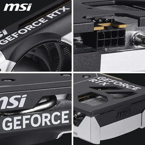 MSI GeForce RTX 5050 VENTUS 2X 8GB OC Graphics Card – GDDR7, DLSS 4, PCIe 5.0, Dual-Fan Gaming GPU for 1080p Gaming