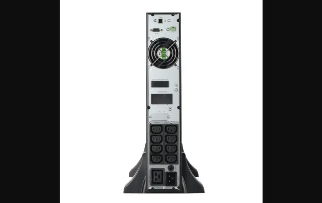 EVI 1000VA / 900W Rack Mount Online UPS – Single Phase Double Conversion UPS with PFC, LCD, 8 IEC C13 Outlets & SNMP-Ready for Servers & Network Racks (EP-UPS1000UC13OR)